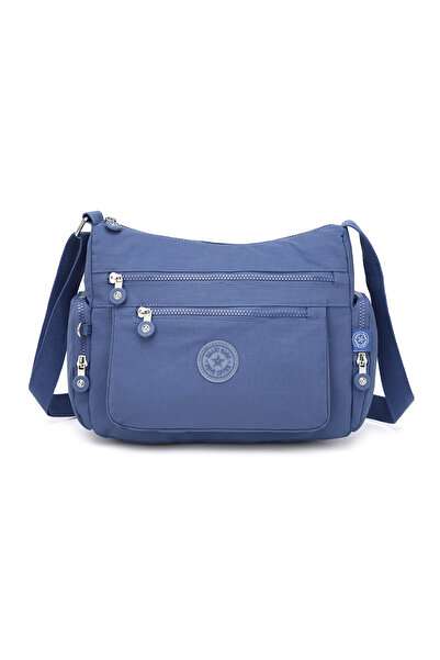 SMART BAGS Medium Size Multi-Pocket Waterproof Crinkle Fabric Women's Shoulde...