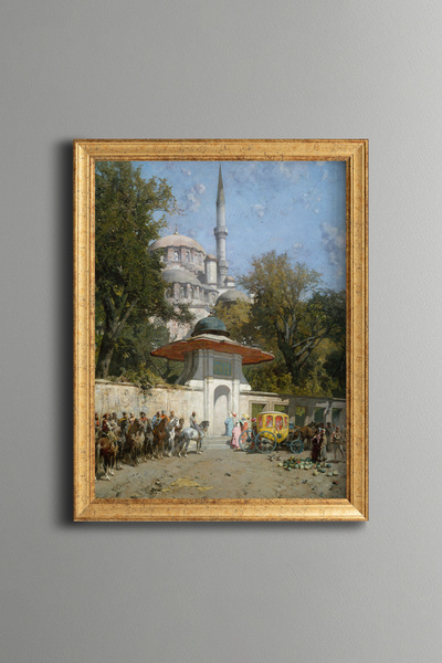 epiqart Istanbul Ottoman Era - Vintage Patterned Frame - Slim Model