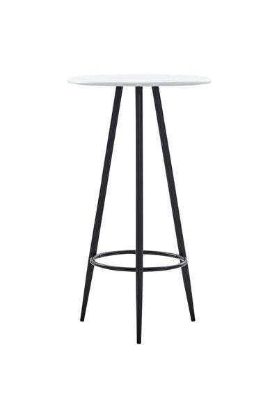 vidaxl Masă de bar, alb, 60 x 107,5 cm, MDF