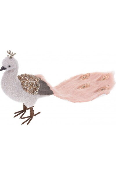 Studio Casa Decoratiune PAUN 22cm, roz