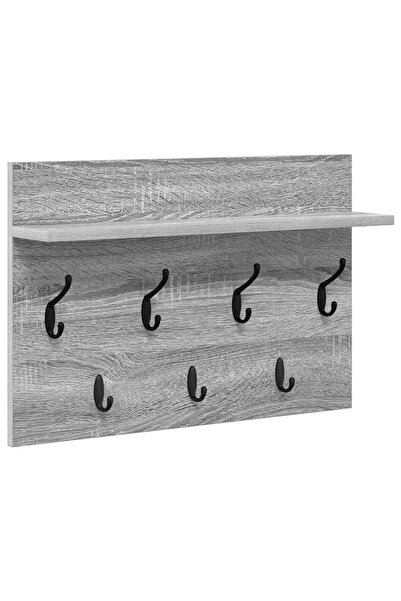 vidaxl Răcător de paltoane montat pe perete Gri Sonoma 60 x 40 x 12 cm
