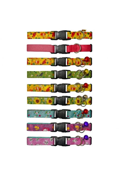 Hobibahçem Mey Import ®   Patterned Bell Cat Collar