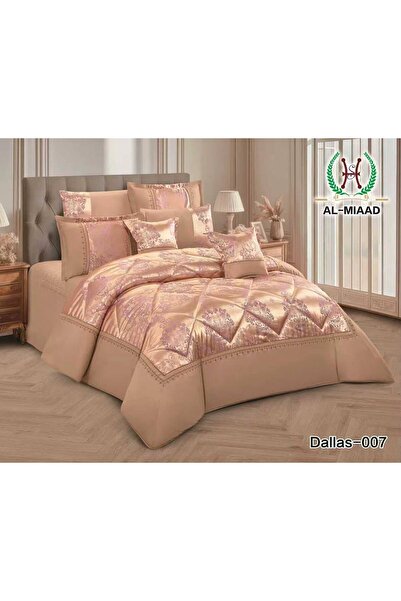 ALMIAAD Soft Touch Embossed Jacquard Bridal Bedspread - Bridal Jacquard Nafir...