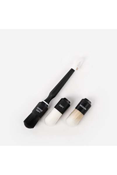 Tershine Brush Pro set 3 pensule premium detailing - pentru interior, grile și zone sensibile, Suedia
