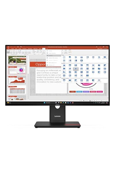 LENOVO ThinkVision T27-40 - LED monitör - 68,6 cm (27") - 1920 x 1080 Full HD...