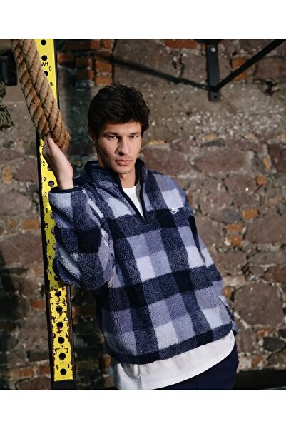Nike Sportswear Club+ Sesonal Winterized Fleece All Over Printed Half-Zip Erk...