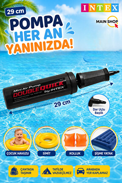 MAİN SHOP Intex Double Quick Mini ručna pumpa 29 cm - Pumpa za naduvani kreve...