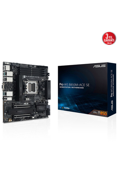 Universal Asus Pro Ws B850-Ace Se Wifi7 Ddr5 HDMI Dp Pcie 5.0 Am5 Atx Worksta...