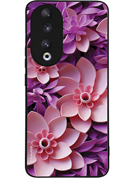 Other Θήκη Sonique Σειράς 3D Λουλουδιών για Honor 90 5G Ροζ