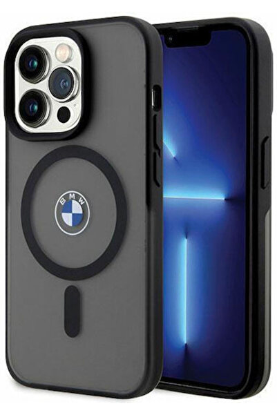 BMW 6.1 " Πίσω Κάλυμμα Πλαστικό Μαγνητικό Μαύρο (iPhone 14 Pro) Κωδικός: BMHM...
