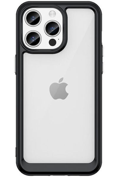 Hurtel Outer Space Πίσω Κάλυμμα Σιλικόνης Μαύρο (iPhone 15 Pro)
