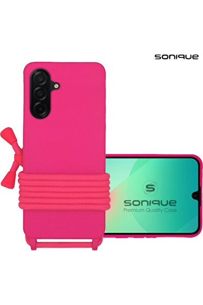 Other Θήκη σιλικόνης με κορδόνι μεταφοράς Sonique Samsung Galaxy A36 5G Φούξια
