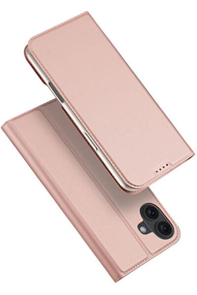 Dux Ducis Θήκη Πορτοφόλι Skin Pro για iPhone 16 Plus Ροζ