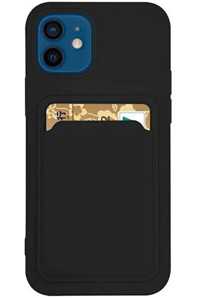 Hurtel Θήκη Καρτών Σιλικόνης Μαύρη (Galaxy A22 4G)