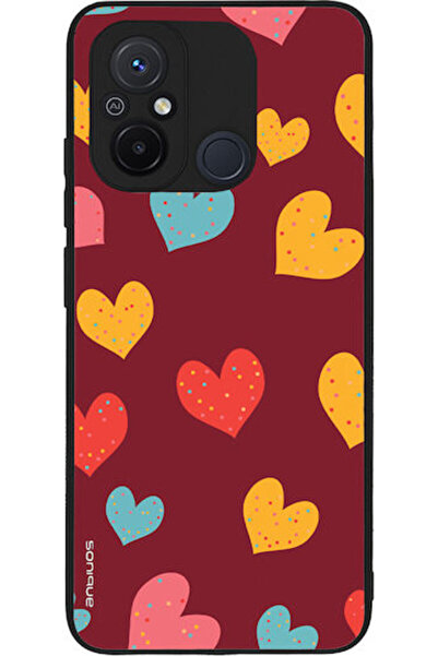 Other Θήκη Sonique Heart Series για Xiaomi Redmi 12c Μπορντό
