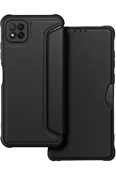 Forcell Razor Carbon Wallet Συνθετικό Δέρμα Μαύρο (Galaxy A22 5G)