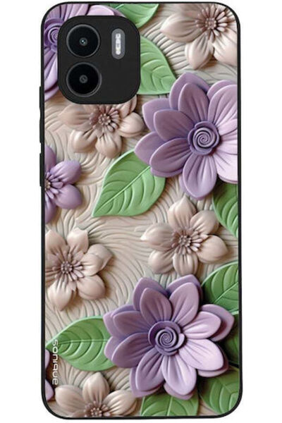Other Θήκη Sonique Σειράς 3D Λουλουδιών για Xiaomi Redmi A1 Redmi A2 Βιολετί