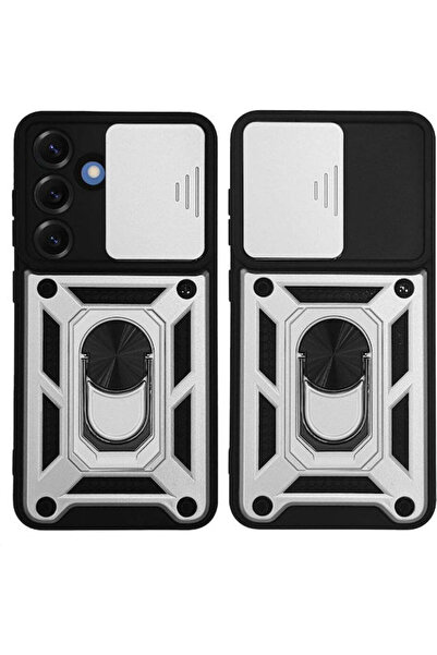 Other Θήκη Ring Armor Campro Sonique για Samsung Galaxy S25 Ασημί