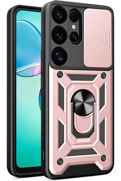Hurtel Υβριδική Πίσω Θήκη Μεταλλικό Ροζ (Galaxy S25 Ultra)