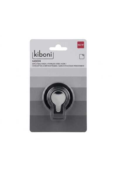 kiboni Self-adhesive stainless steel hanger, with minimalist design, Gray