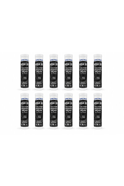 Spectrum Set 12 x Vaselină Grafitată KGX 20 NLGI 2 – 12 Tuburi x 400g (4,8 kg)
