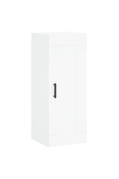 vidaxl Dulap de perete, alb, 34,5x34x90 cm, lemn prelucrat