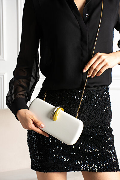 Benedetta Kadın METALİK DETAYLI CLUTCH