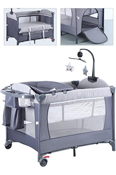 GGEROU Baby Crib, Travel Cot,Baby Basinet Bedside,Portable Playard,Foldable L...