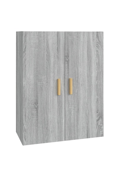 vidaxl Dulap de perete suspendat, gri sonoma, 69,5x34x90 cm