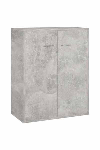 vidaxl Dulap, gri beton, 60x30x75 cm, lemn prelucrat