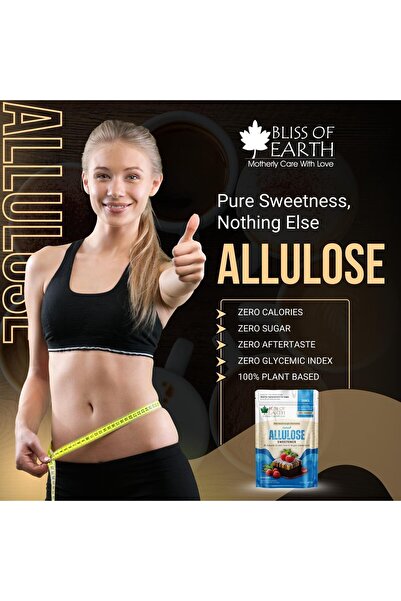 Bliss of Earth Allulose Sweetener, 100g – Zero Calorie Keto Sweetener, Natural Sugar Substitute