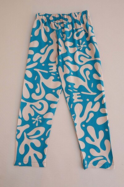 Fulla Moda Patterned Girls' Pants with Elastic Waistband