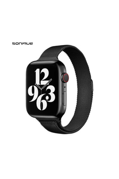 Other Λουράκι Sonique από Ανοξείδωτο Ατσάλι Μαύρο (για Apple Watch 38/40/41/4...