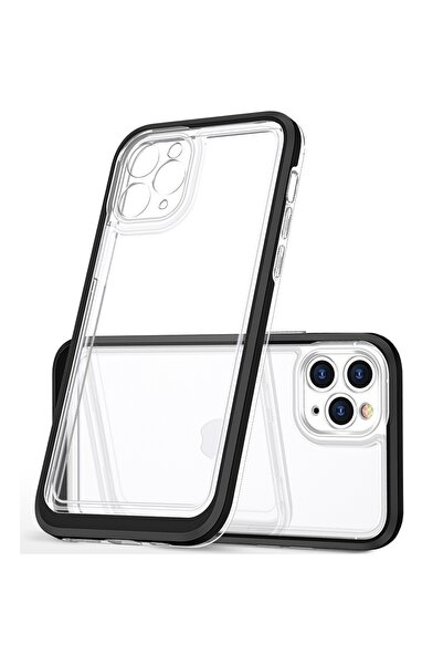 Hurtel Husă de silicon transparentă 3 în 1 cu ramă pentru iPhone 14 Pro