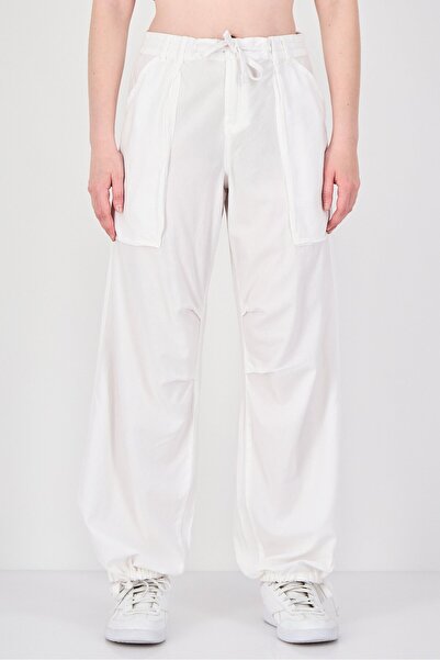 Don't Call Me Jennyfer Women Regular Fit Solid Wide Leg Pants, White