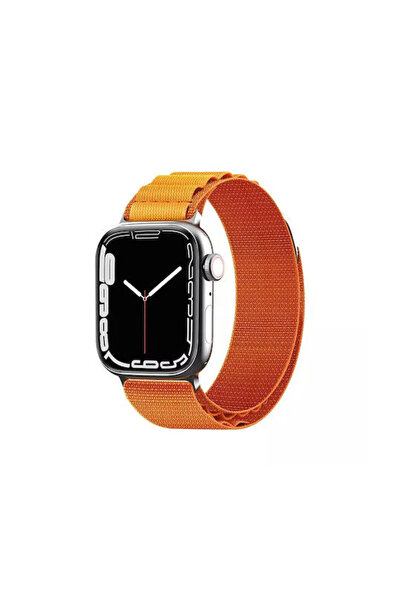 Hurtel Υφασμάτινο λουράκι ρολογιού πορτοκαλί (Apple Watch 38/40/41 χιλ.)