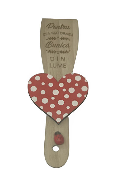LimArt Spatula personalizata din lemn cu magnet – „Pentru cea mai buna Bunica...