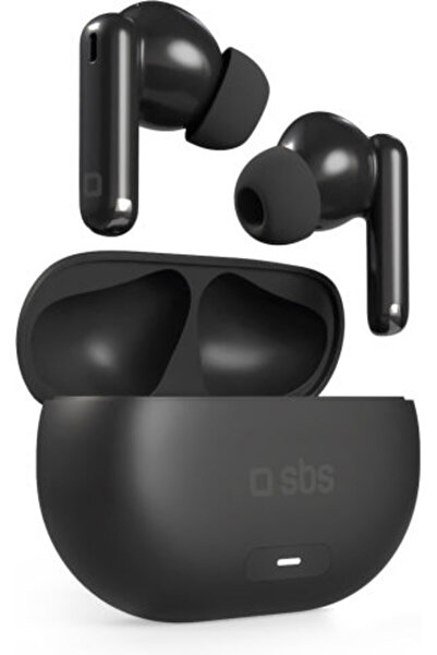 SBS Νόβα Μπιτ Ενδοωτικά Ακουστικά Bluetooth Handsfree με Θήκη Φόρτισης Μαύρα
