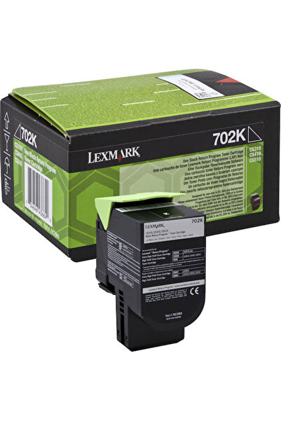 Lexmark 702K Γνήσιο Τόνερ Εκτυπωτή Λέιζερ Μαύρο Πρόγραμμα Επαναφοράς 1000 Σελ...