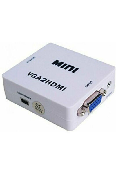 ATC Μετατροπέας VGA θηλυκό σε HDMI θηλυκό Λευκό 1 τεμάχιο 02.004.0028