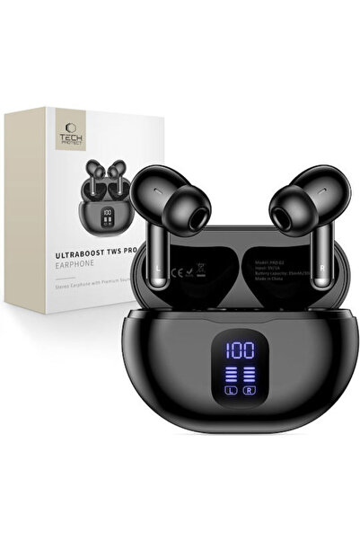 Tech-Protect Ultraboost Pro G2 Ενδοωτικά Ακουστικά Bluetooth Handsfree με Θήκ...
