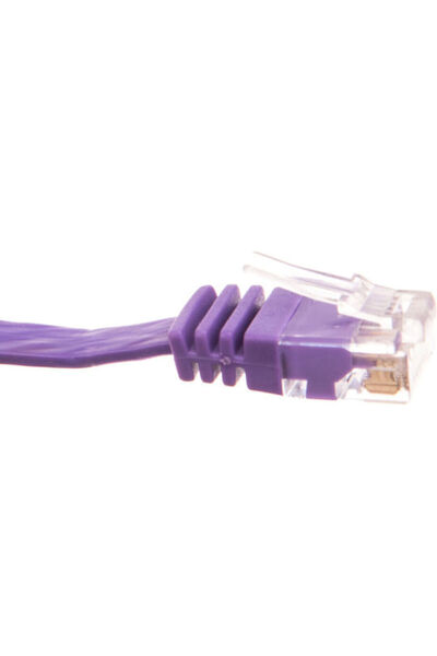 goobay Επίπεδο Καλώδιο Ethernet U/UTP Κατηγορίας 6 (Gigabit) 2μ Μωβ Κωδικός: ...