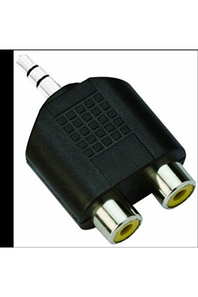 VCOM Προσαρμογέας Ca501 Βύσμα 3.5mm αρσενικό σε 2x RCA Chinch Θηλυκό Μαύρο
