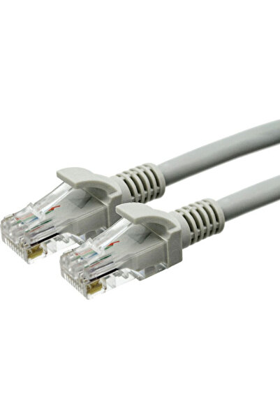 Jasper Conran Καλώδιο Ethernet U/UTP Κατηγορίας 6, 15μ, Γκρι, 1 τεμάχιο