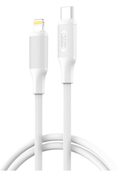 Xo Nb-q265a Καλώδιο USB-C σε Lightning 27W Λευκό 1μ 16.005.0305