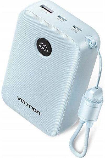 Vention Power Bank 20000mAh 22.5W με θύρα USB-A και θύρα USB-C Μπλε