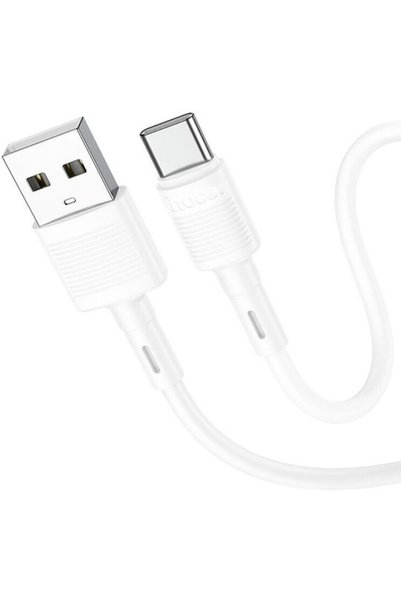 Hoco X83 Victory Καλώδιο USB 2.0 USB-C Αρσενικό USB-A 60W Λευκό 1μ HC-X83TWH