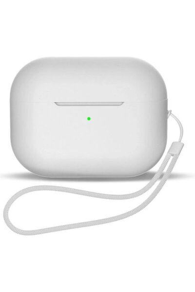 Hurtel Θήκη σιλικόνης με λουράκι καρπού και γάντζο σε λευκό χρώμα για Apple A...
