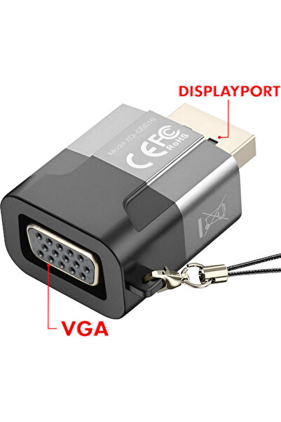 Xo Μετατροπέας DisplayPort αρσενικό σε VGA θηλυκό Γκρι 1 τεμάχιο