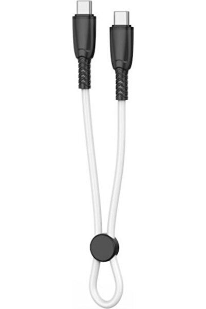 Xo NB-Q248B Καλώδιο USB 2.0 USB-C Αρσενικό - USB-C 60W PD Λευκό 0.25μ 16.005....